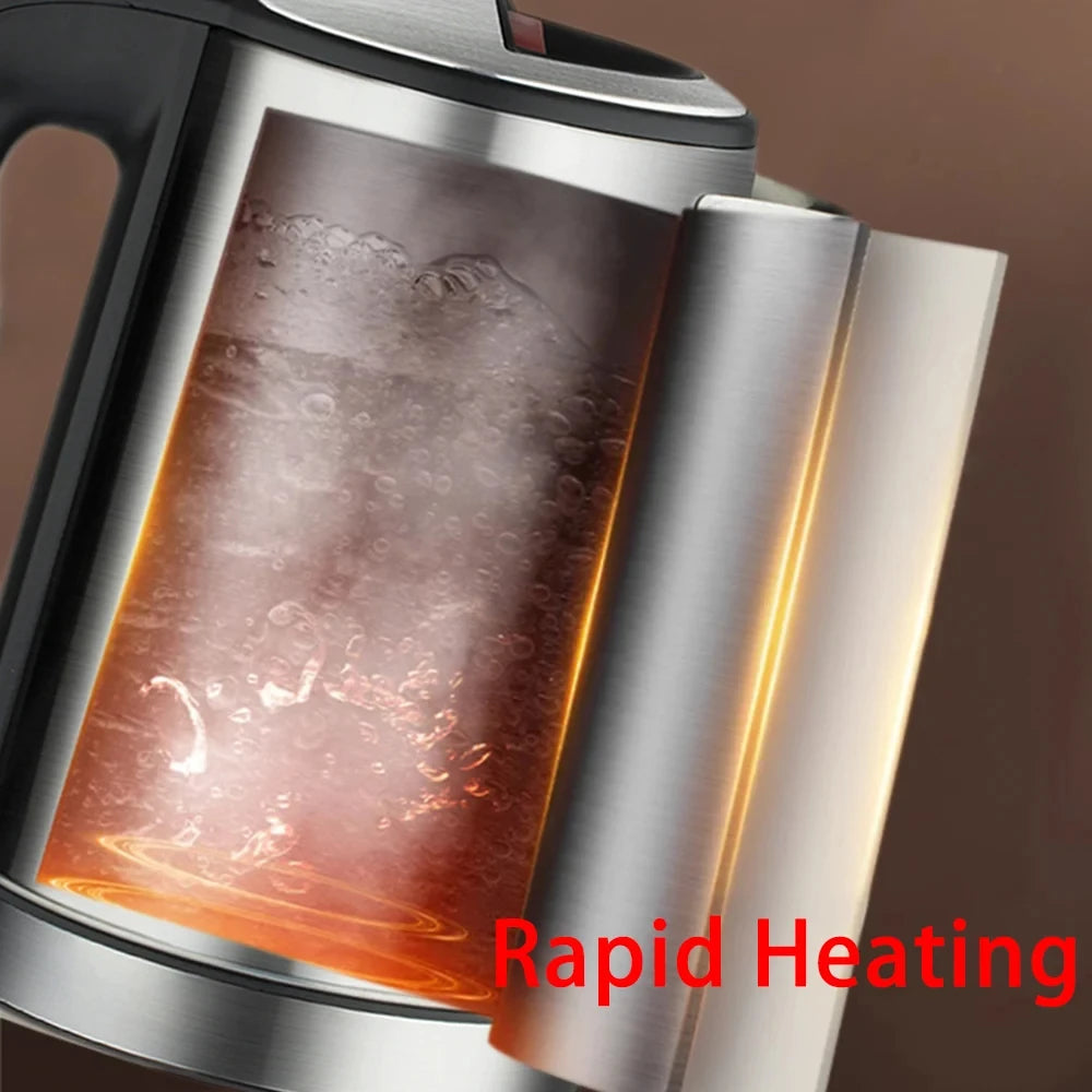 Stainless Steel Smart Kettle - Whistle & Samovar Tea Coffee Thermo Pot